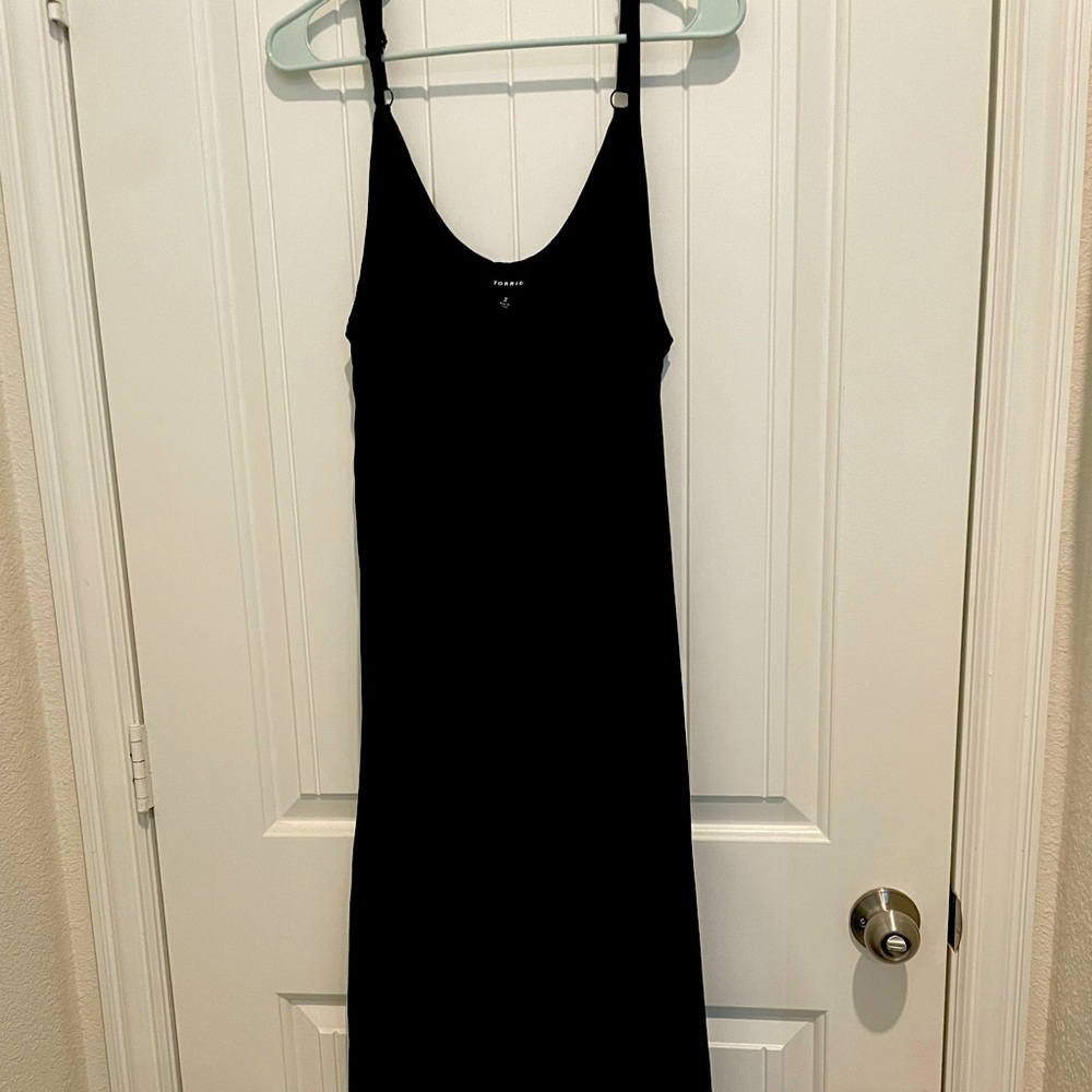 Spaghetti Strap Black Maxi Dress. Torrid. Size 2.